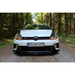 Накладка сплиттер на передний бампер на Volkswagen Golf VII GTI Clubsport